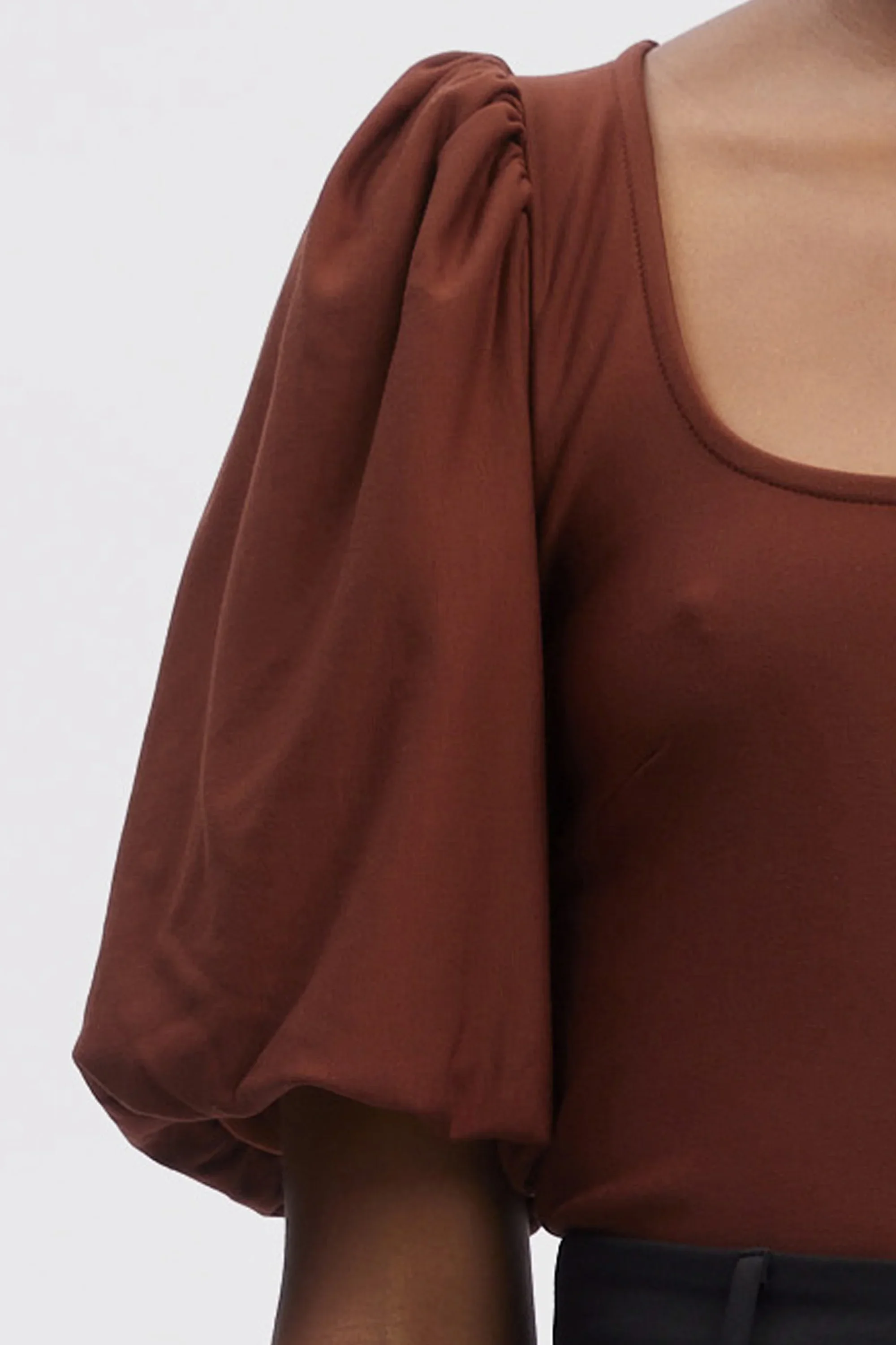 Gestuz RifaGZ balloon top Sorrel Horse Brown - Image 2