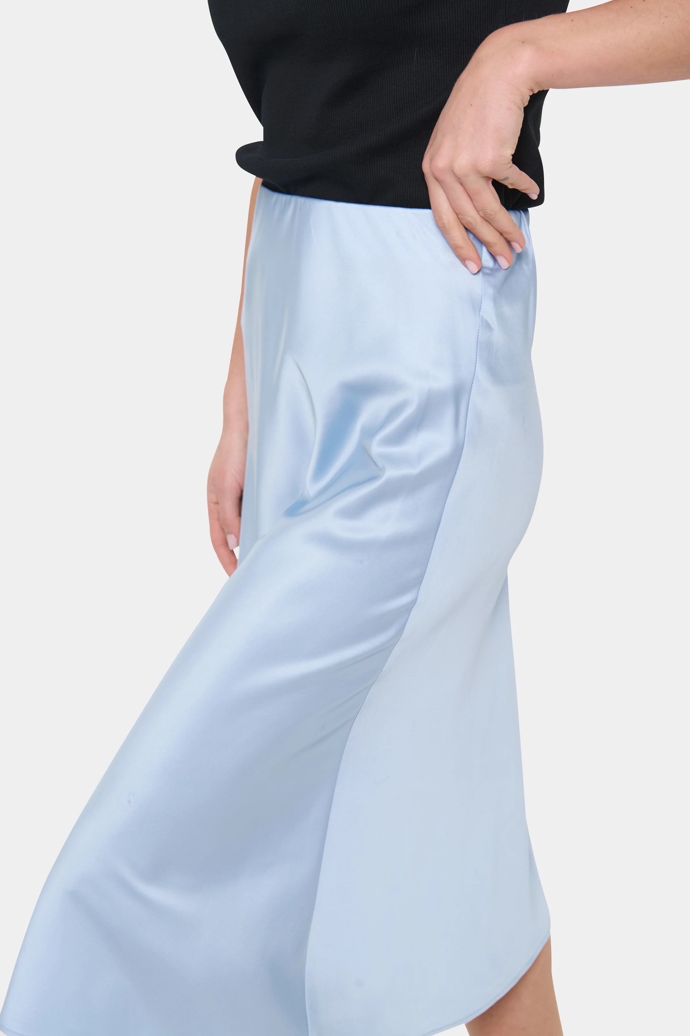 Saint Tropez DisaSZ Skirt Chambray Blue - Image 3