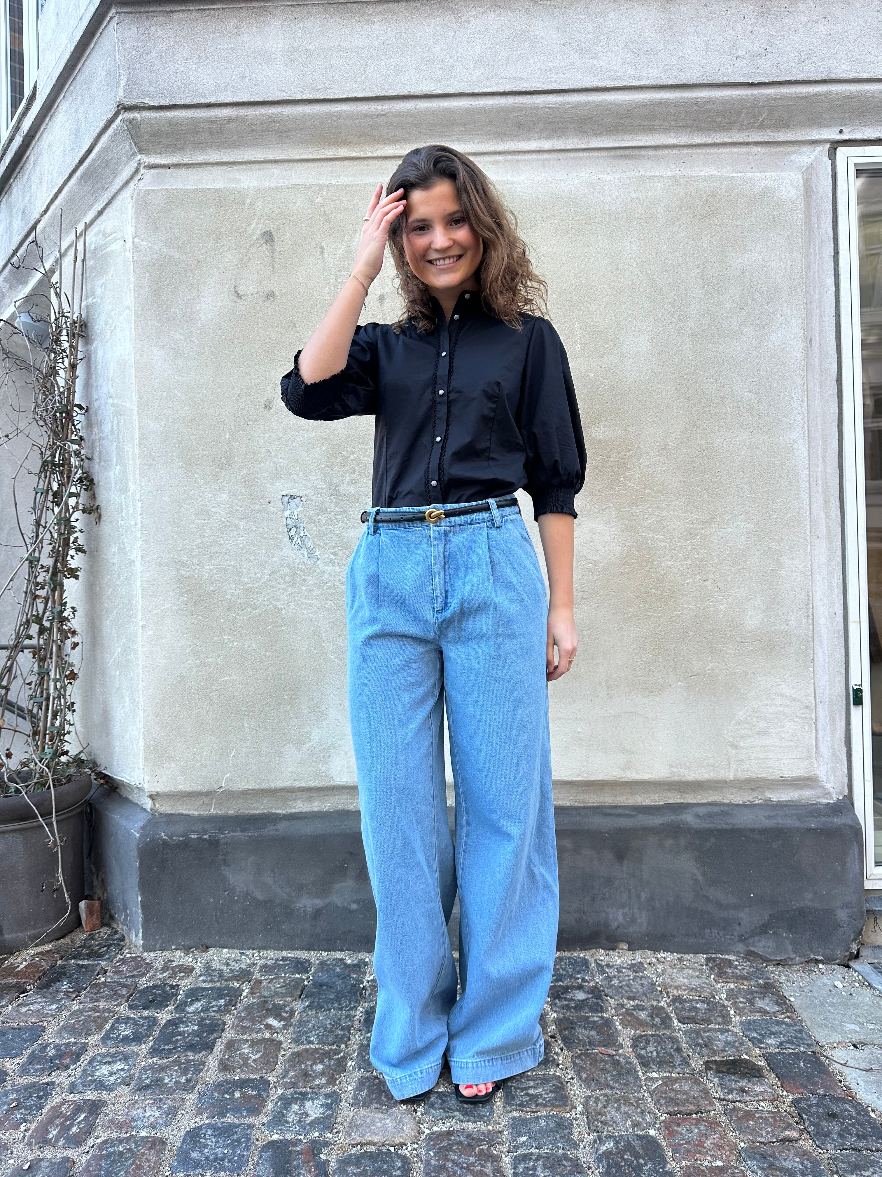 Saint Tropez JaclynSZ Pants Light Blue Denim - Image 7