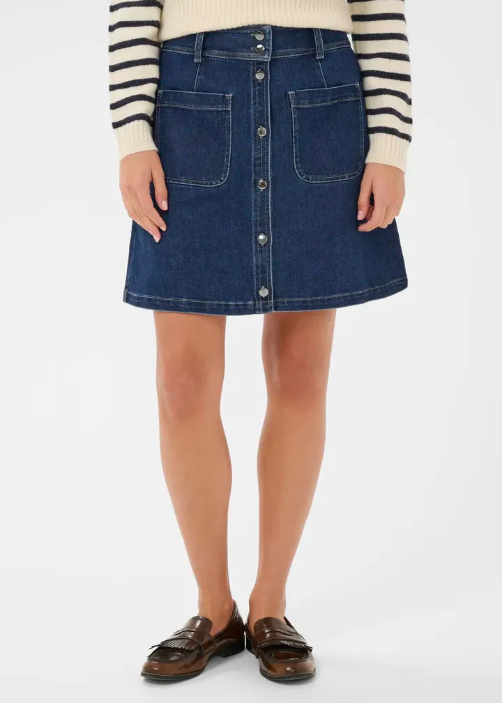 Saint Tropez OivySZ Skirt Medium Blue Denim - Image 5
