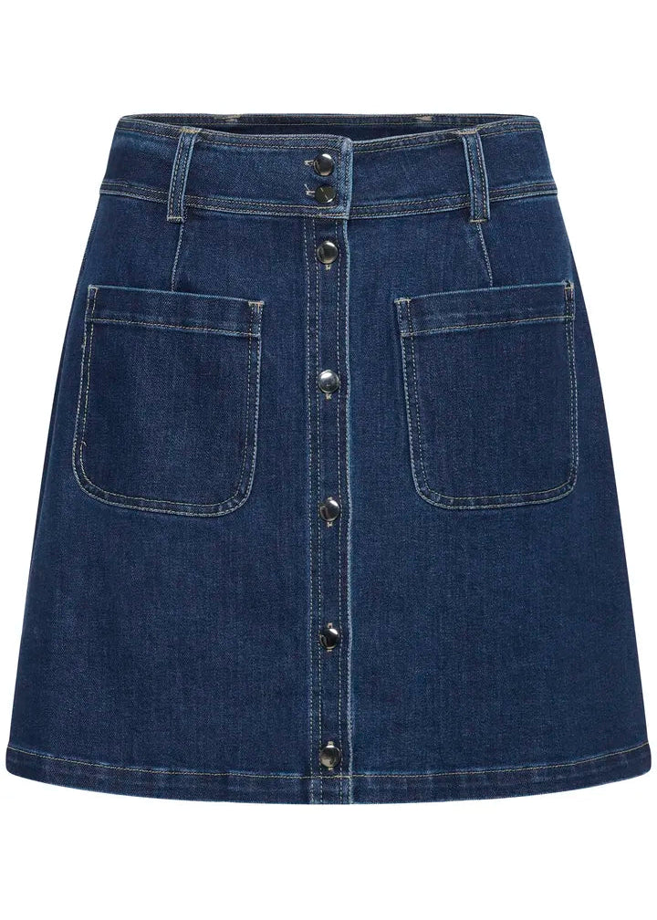 Saint Tropez OivySZ Skirt Medium Blue Denim - Image 8