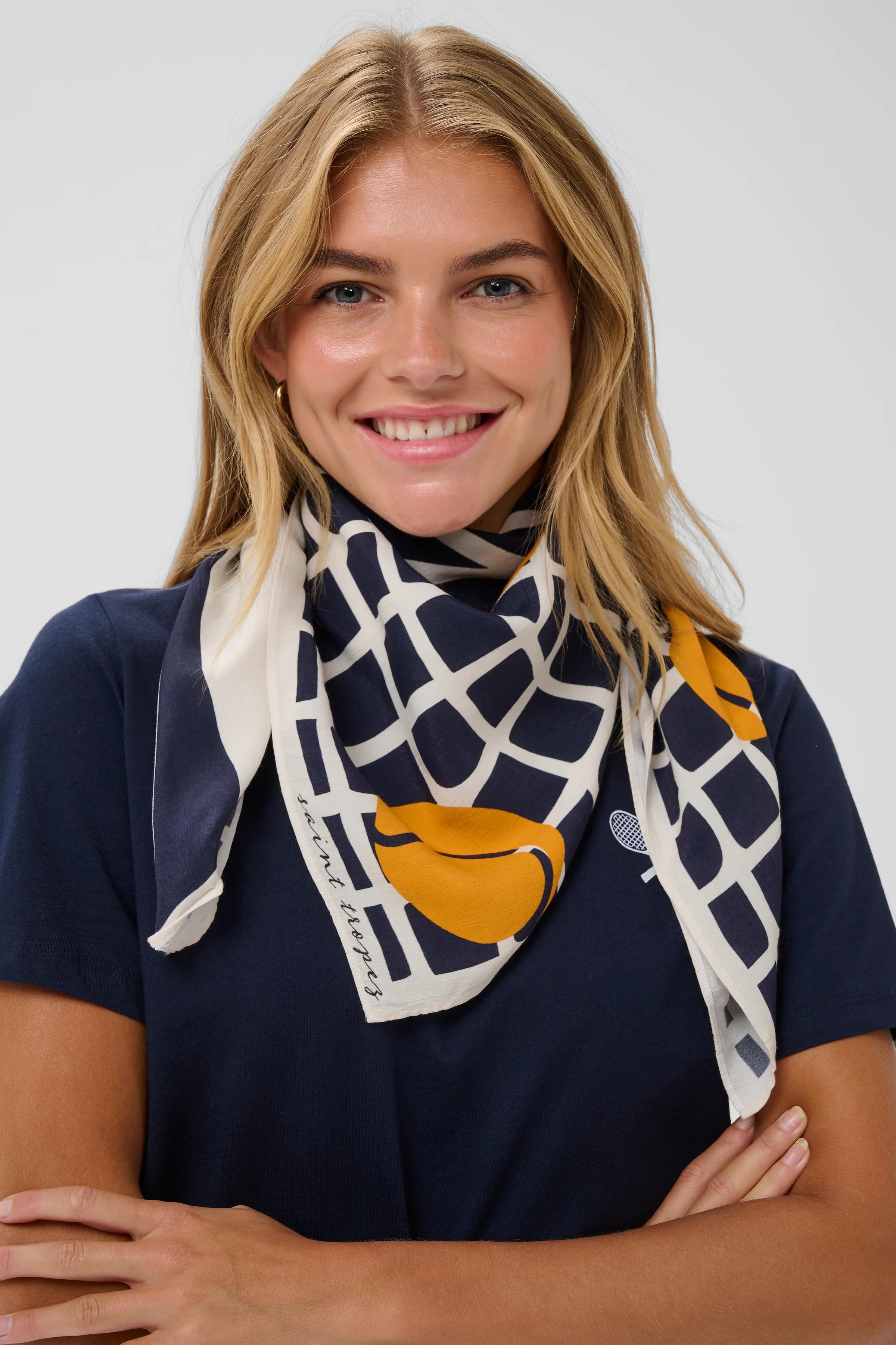 Saint Tropez XannaSZ Scarf Barittone Blue - Image 4