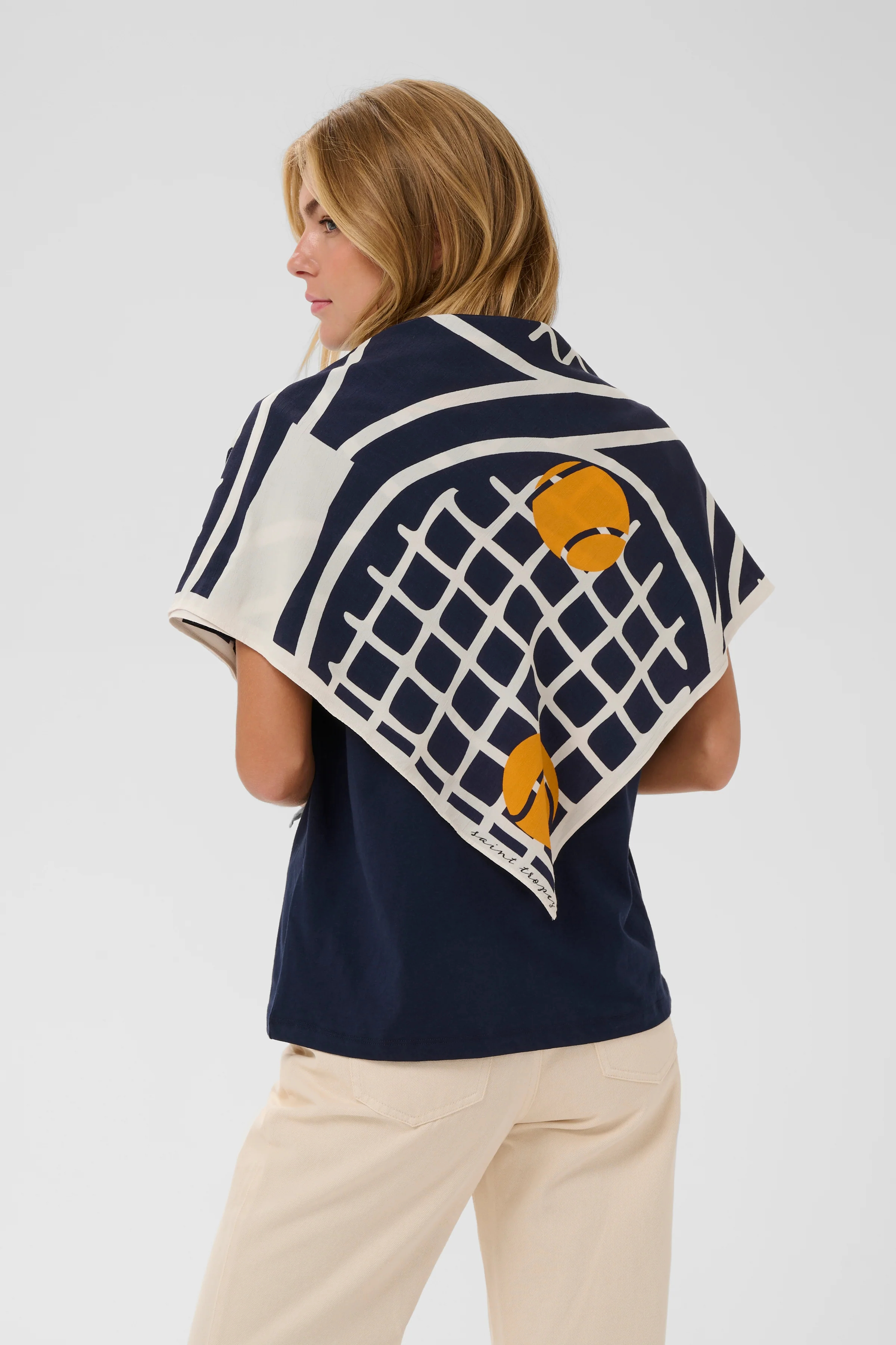 Saint Tropez XannaSZ Scarf Barittone Blue - Image 7