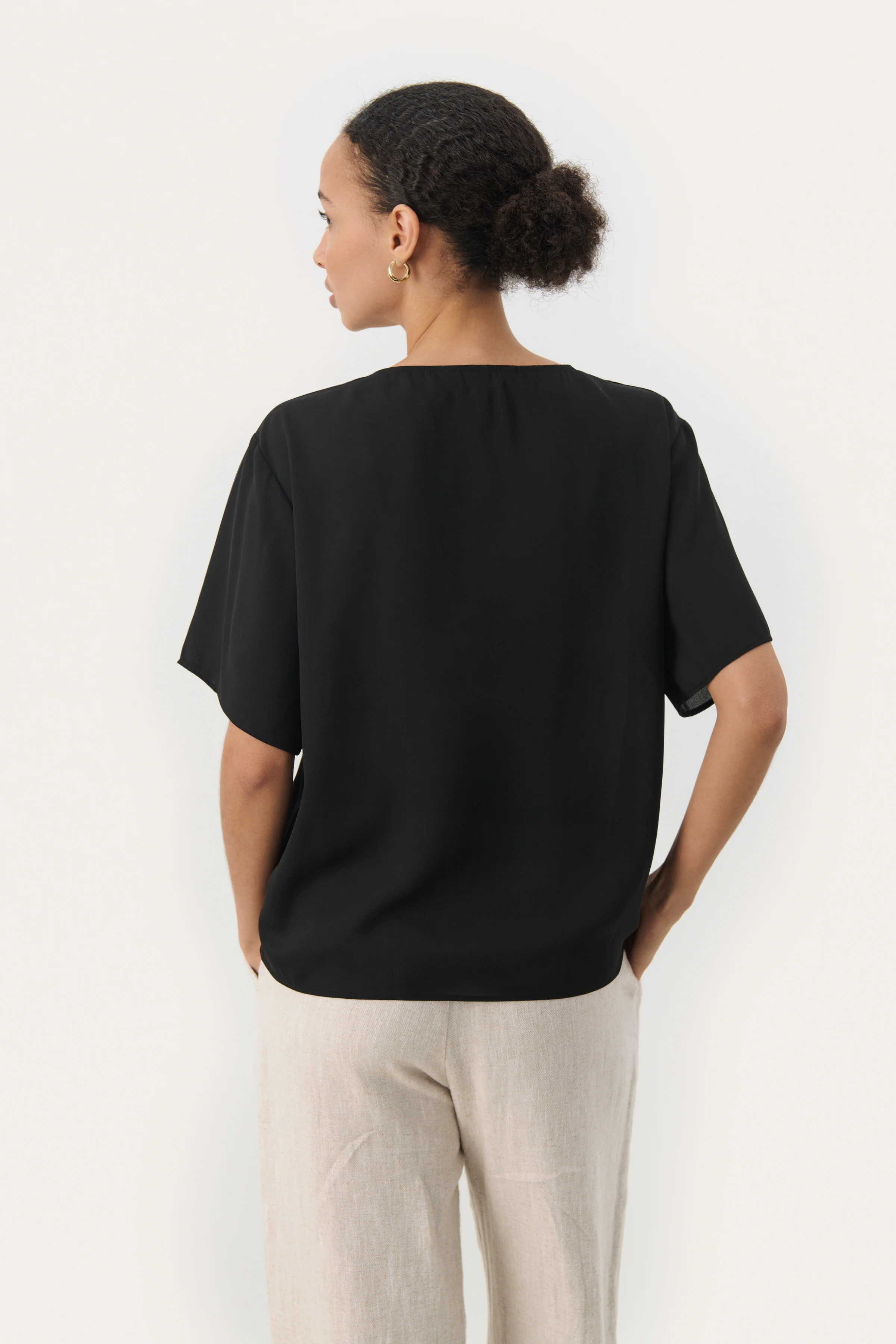 Part Two SanayaPW Blouse Black ok - Image 3
