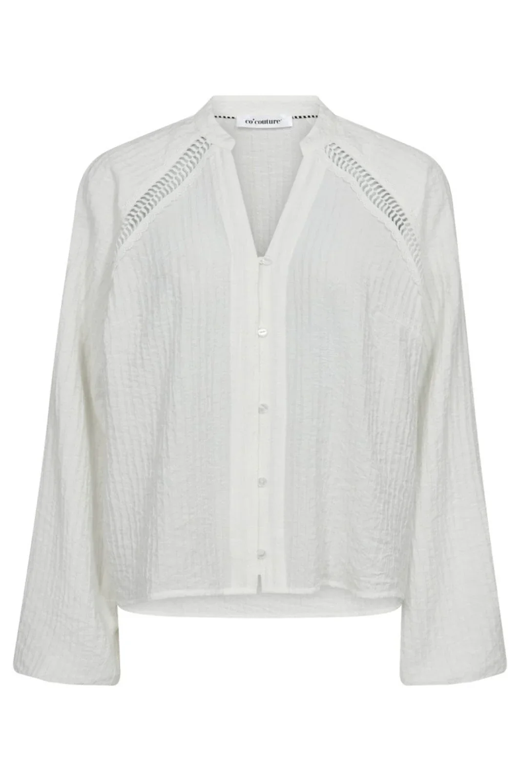 Co'Couture ShinaCC Lace v-shirt Off white - Image 6