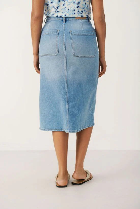Part Two SiyaPW Skirt Light Blue Denim - Image 4