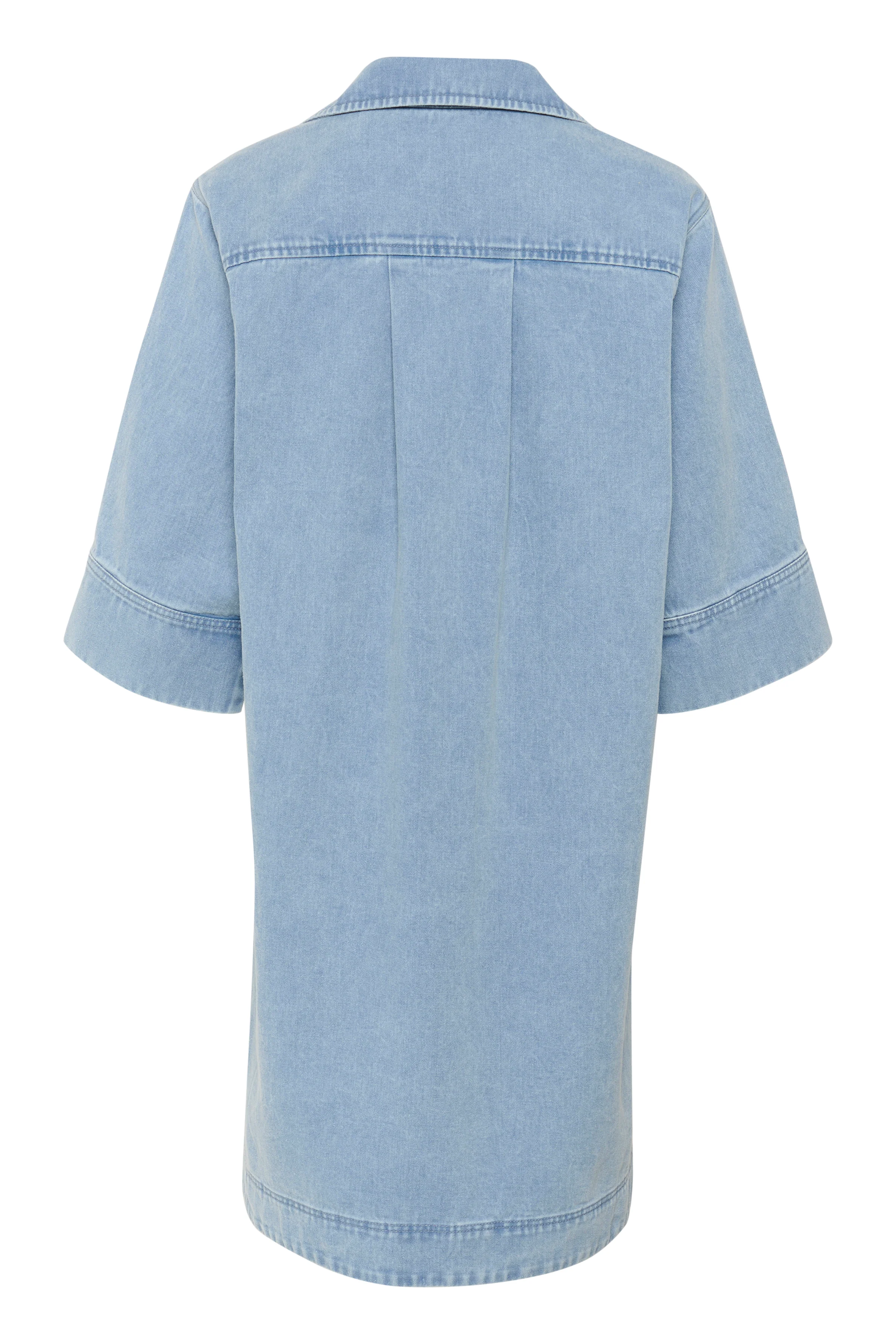 Soaked SLAnnabeth Casual Dress SS Light Blue Denim - Image 6