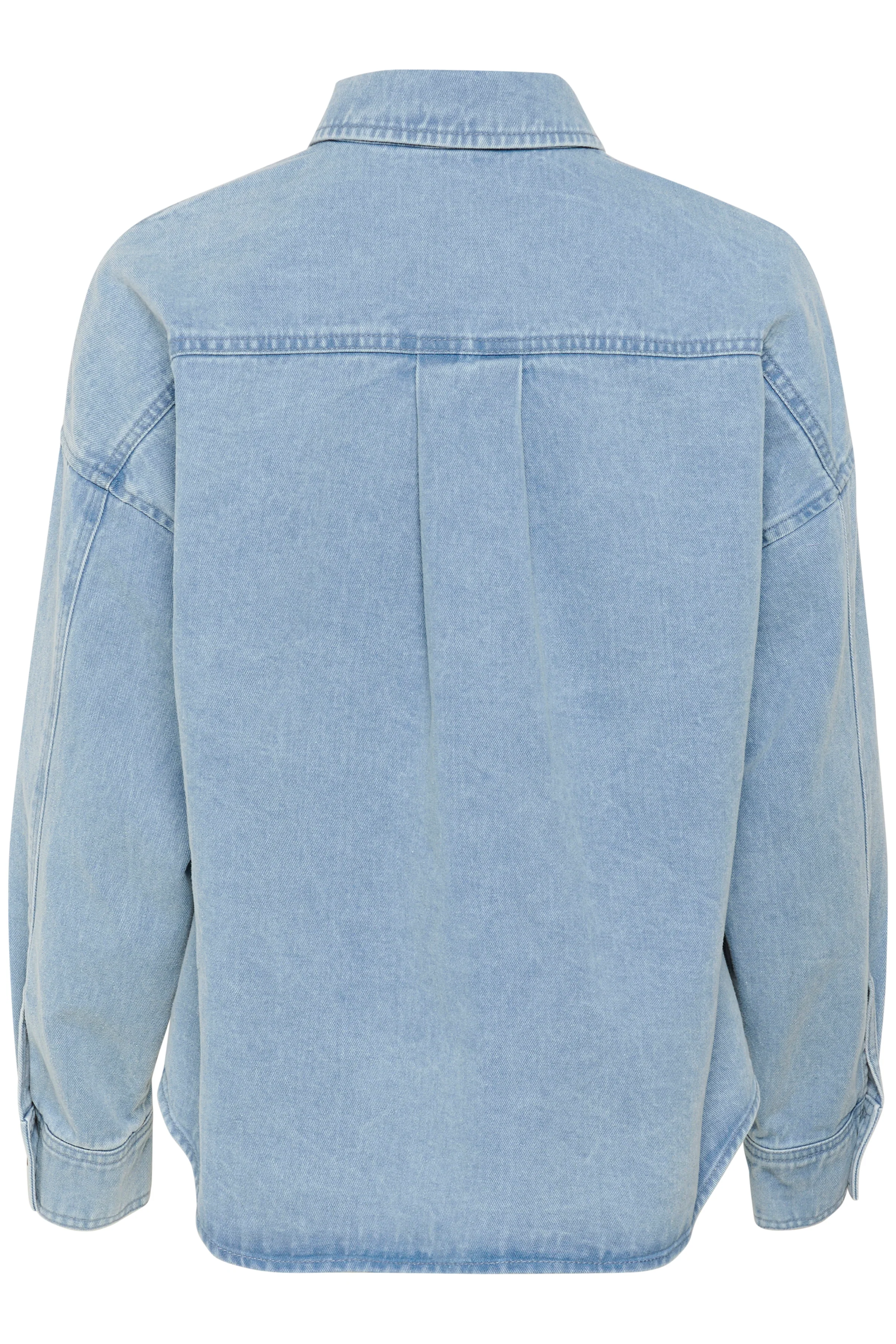 Soaked SLAnnabeth Regular Overshirt, Light Blue Denim - Image 4