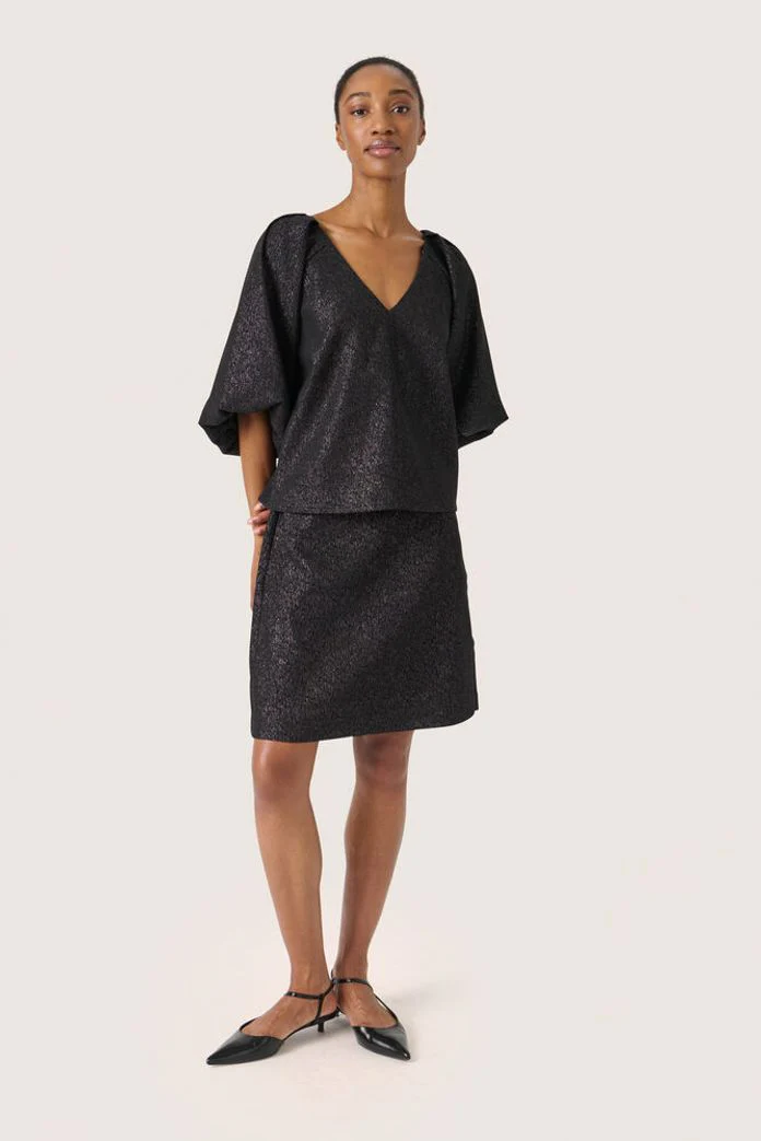 Soaked SLCahlina Blouse Gun Metal - Image 2
