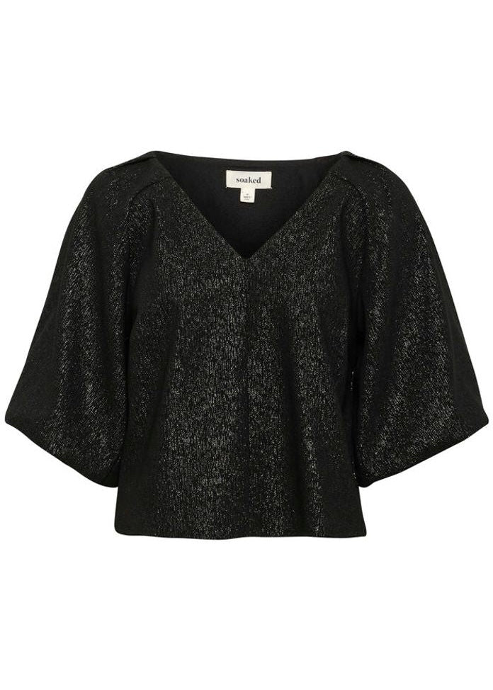 Soaked SLCahlina Blouse Gun Metal - Image 4