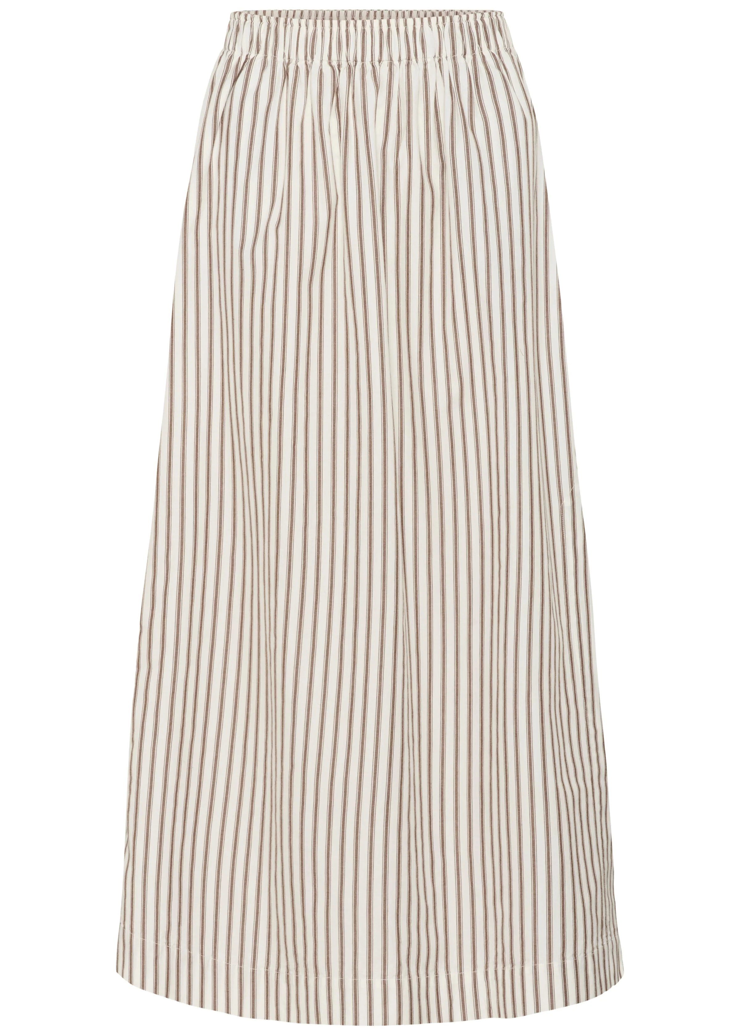 Soaked in Luxury SLMunevo Maxi Skirt, Brown and White Stripe - Image 2