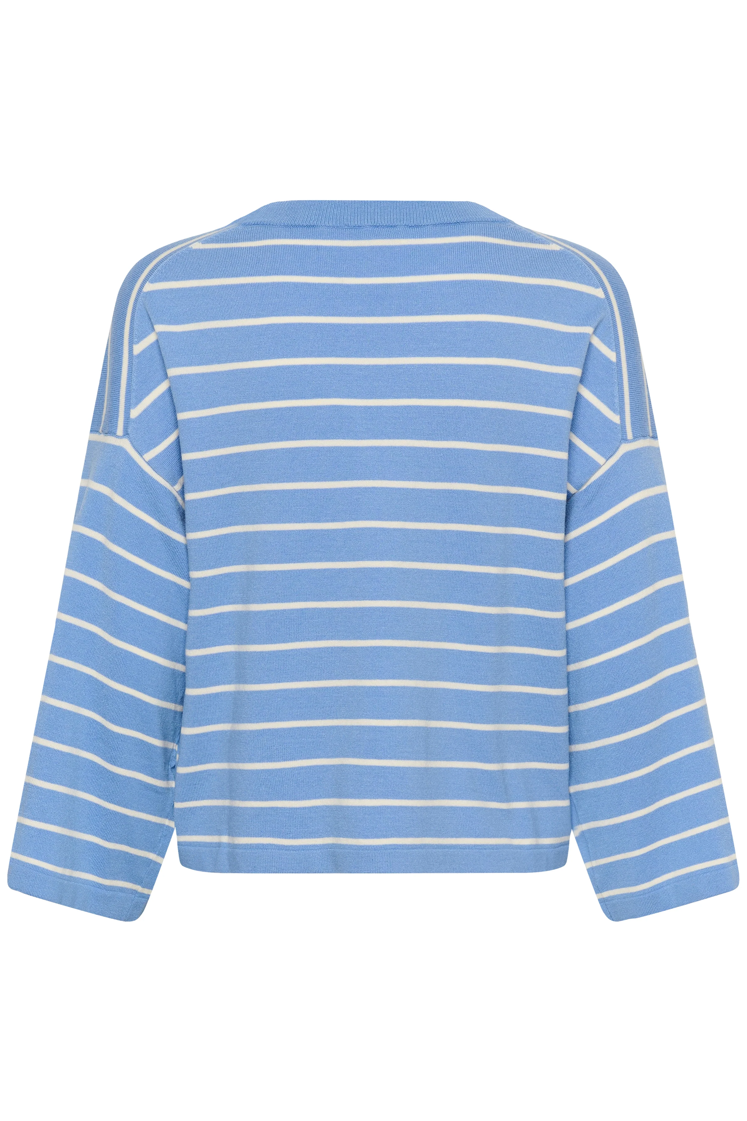 Soaked in Luxury SLSpina Boxy Pullover Cropped Hydrangea w. White Stripe - Image 6