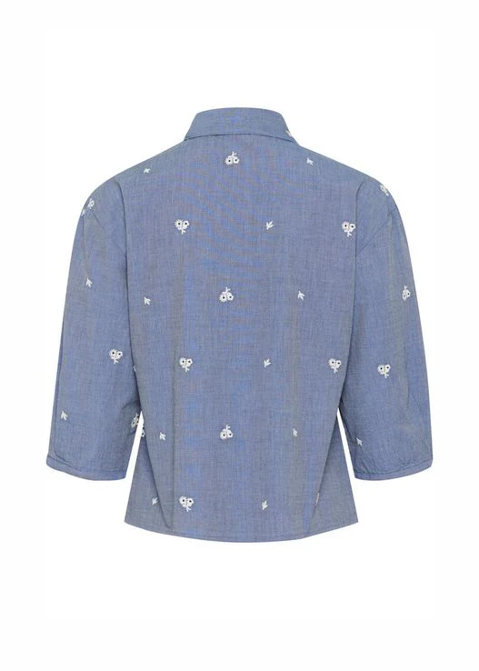 Soaked SLElly shirt Medium Blue Denim - Image 3