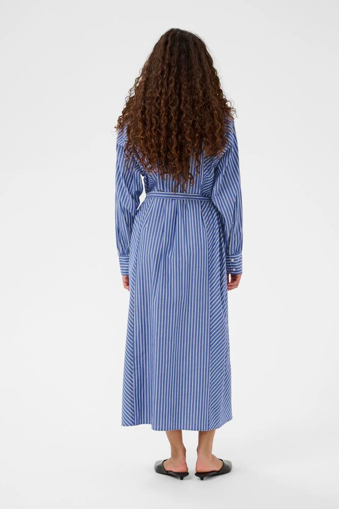 Soaked in Luxury SLCalken Shirt Dress LS Nouvean Navy Stripe - Image 5