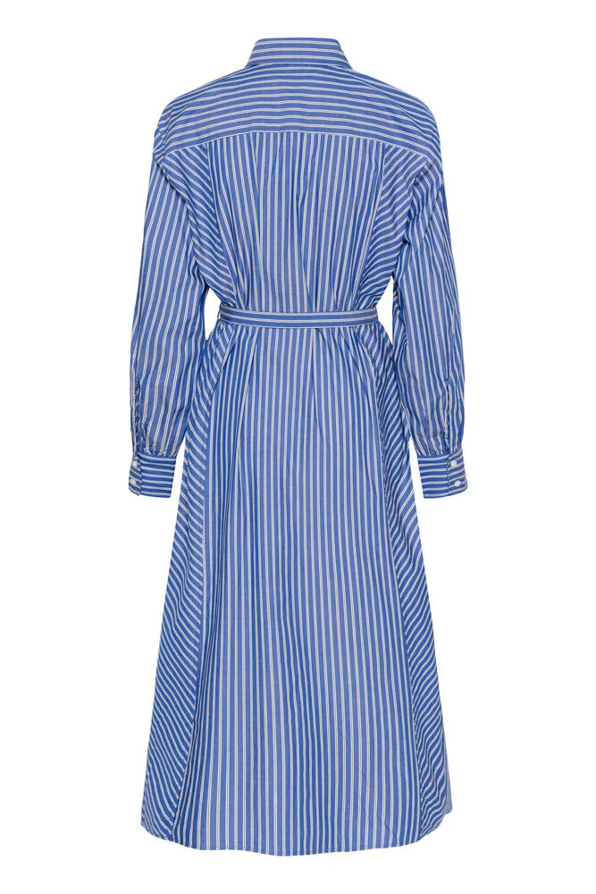 Soaked in Luxury SLCalken Shirt Dress LS Nouvean Navy Stripe - Image 6