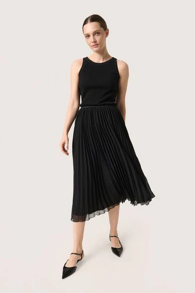 Soaked SLEvelina Plissé Skirt black - Image 3