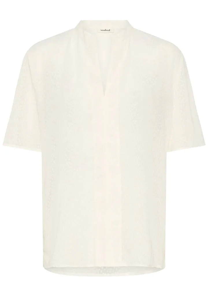 Soaked SLCammelie Amily Blouse SS White - Image 2