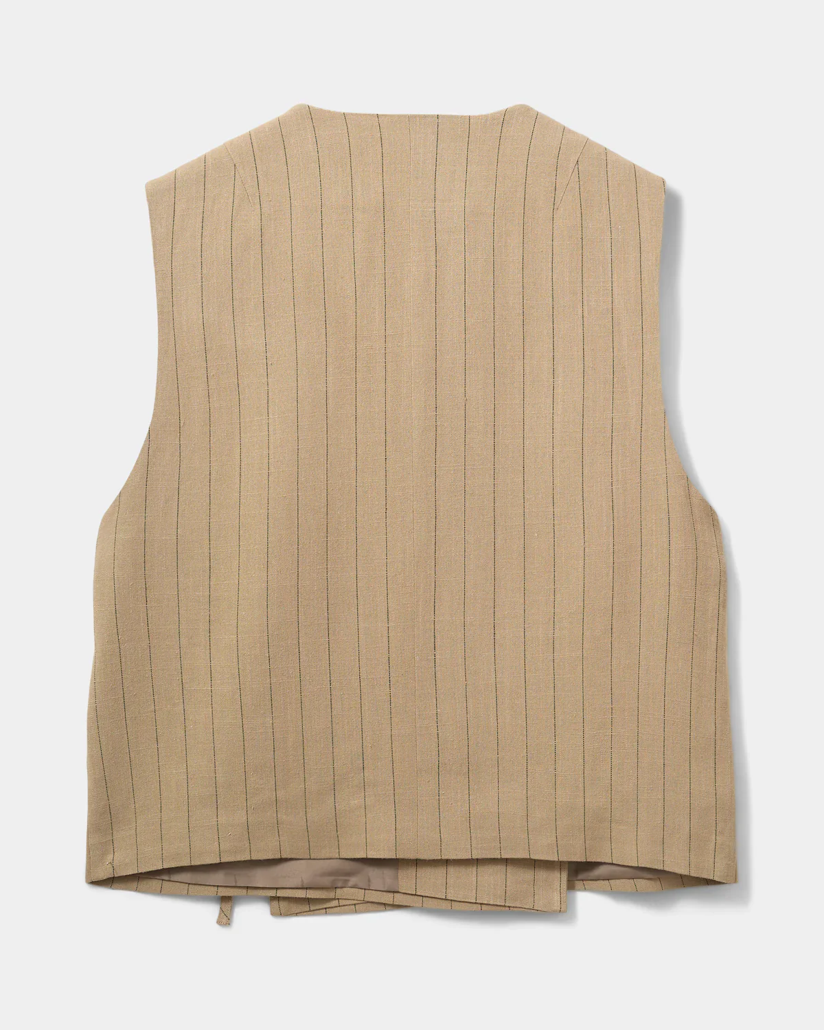 Sofie Schnoor Cailin vest light brown striped - Image 6