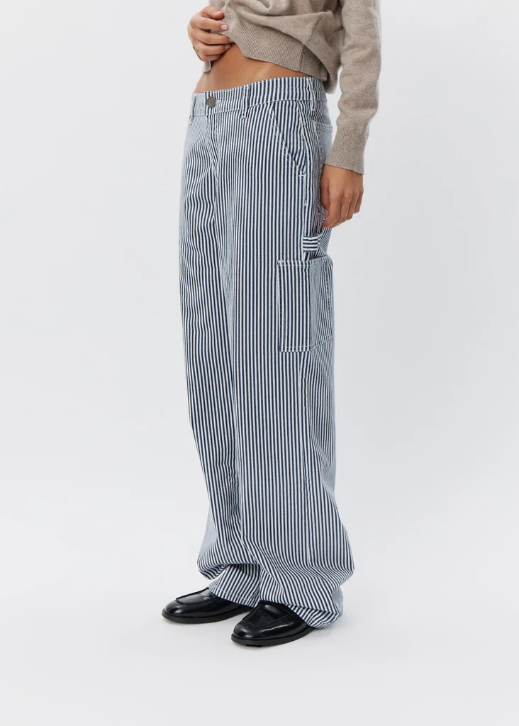 Sofie Schnoor SNOS250 Gittesw Trousers dark blue striped - Image 2