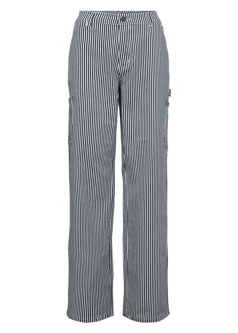 Sofie Schnoor SNOS250 Gittesw Trousers dark blue striped - Image 3