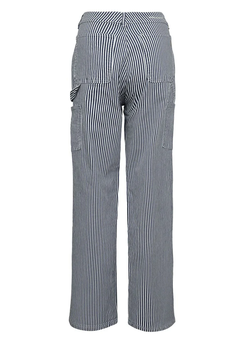 Sofie Schnoor SNOS250 Gittesw Trousers dark blue striped - Image 4