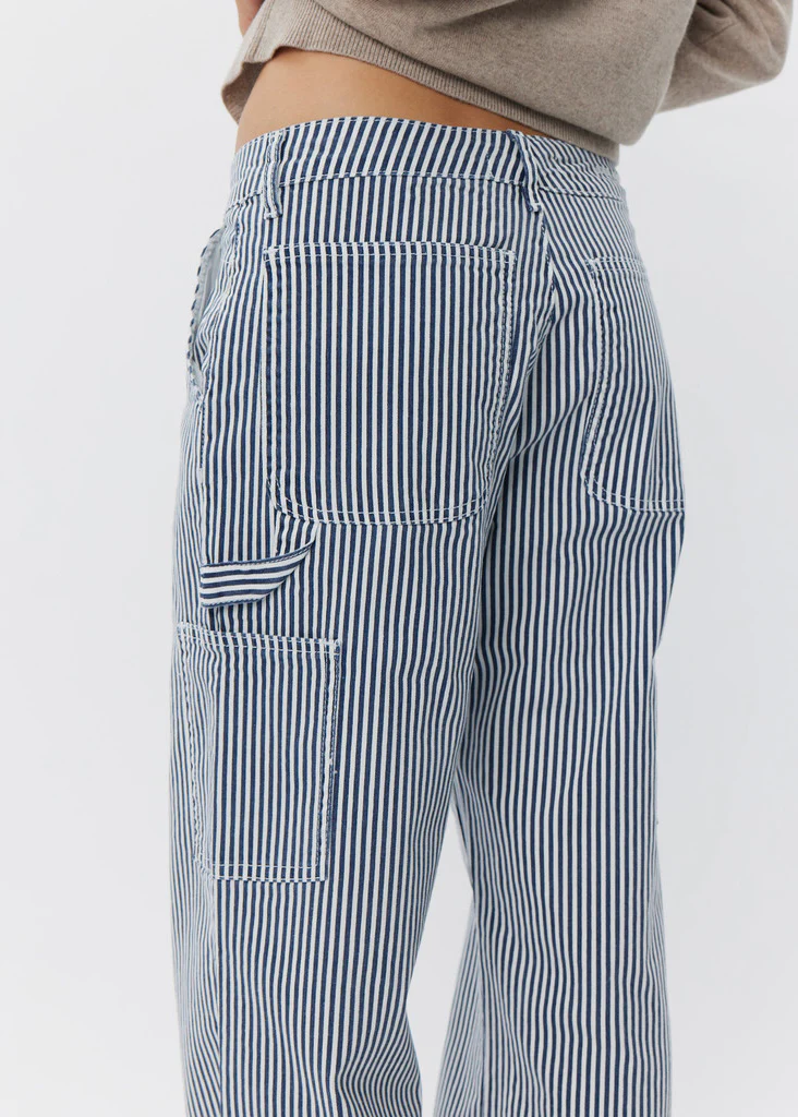 Sofie Schnoor SNOS250 Gittesw Trousers dark blue striped - Image 6
