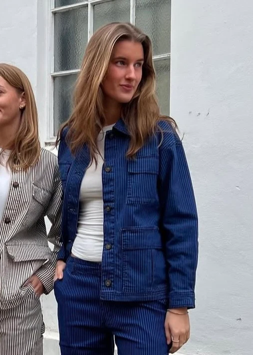 Sofie Schnoor Lynn Jacket Cobalt Striped - Image 3