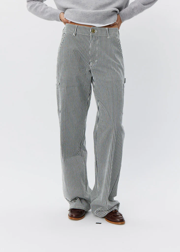 Sofie Schnoor SNOS250 Gittesw Trousers black white striped - Image 2