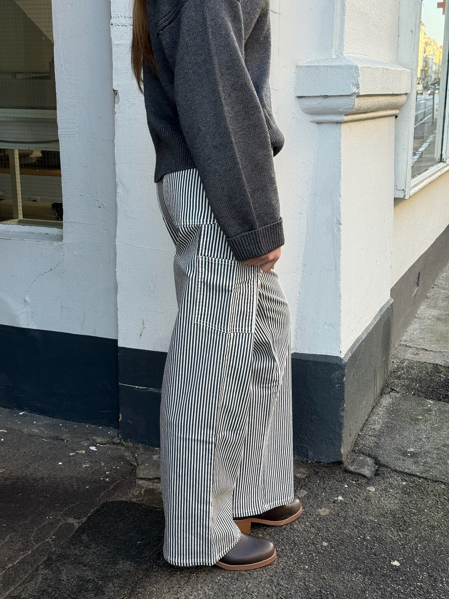 Sofie Schnoor SNOS250 Gittesw Trousers black white striped - Image 5
