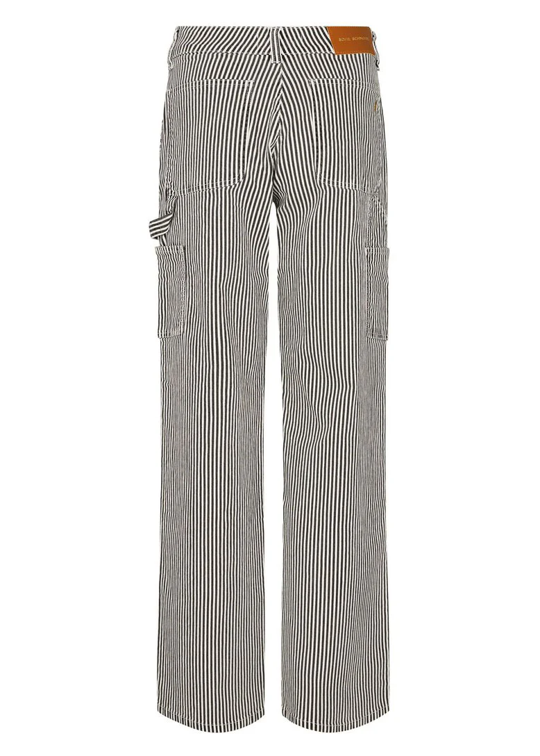 Sofie Schnoor SNOS250 Gittesw Trousers black white striped - Image 6