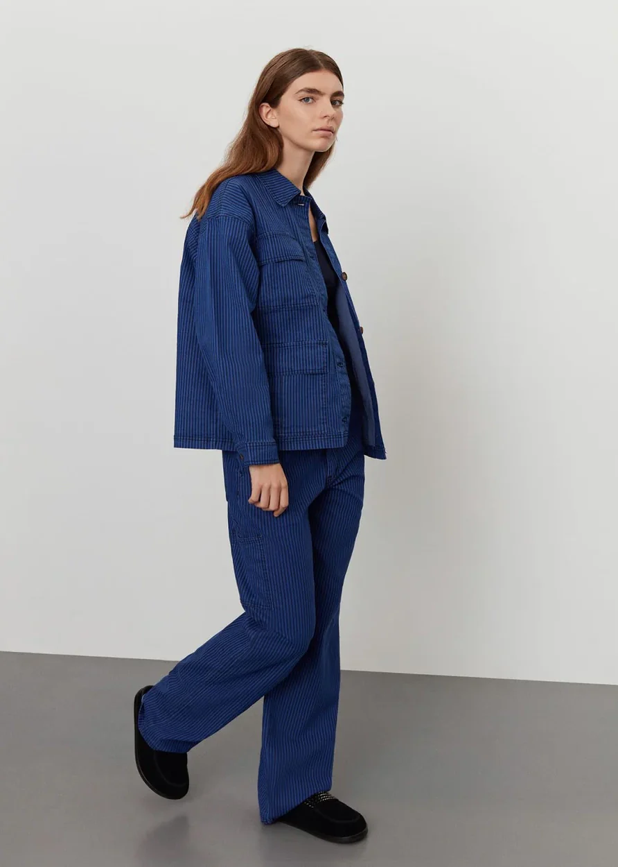 Sofie Schnoor SNOS250 GitteSW Trousers Cobalt Striped - Image 5