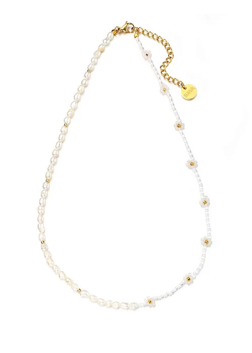 Sui Ava Daisy Freshwater Necklace natural - Image 2
