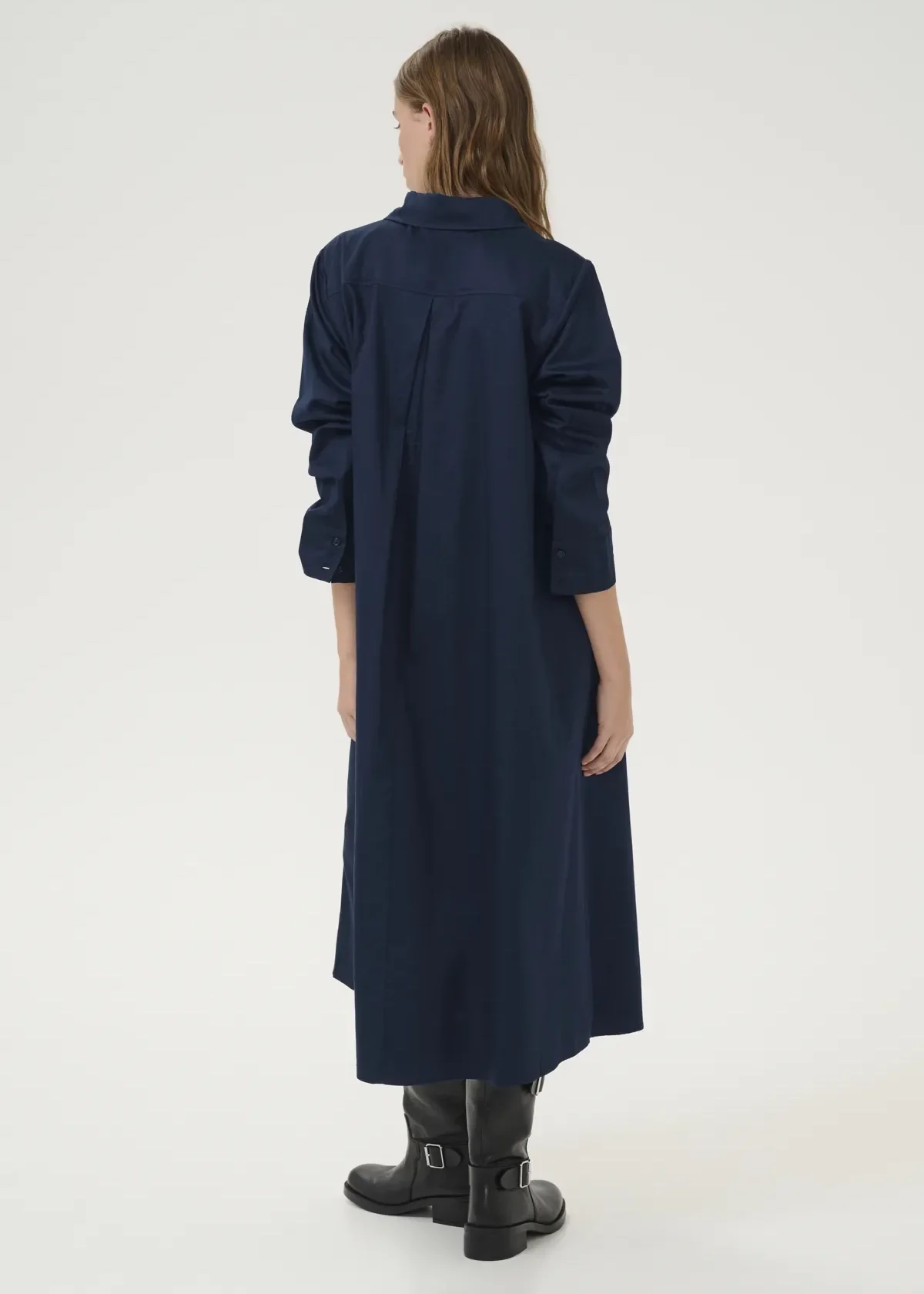 My Essential Wardrobe SunnaMW Long Dress Dark Sapphire Blue - Image 2