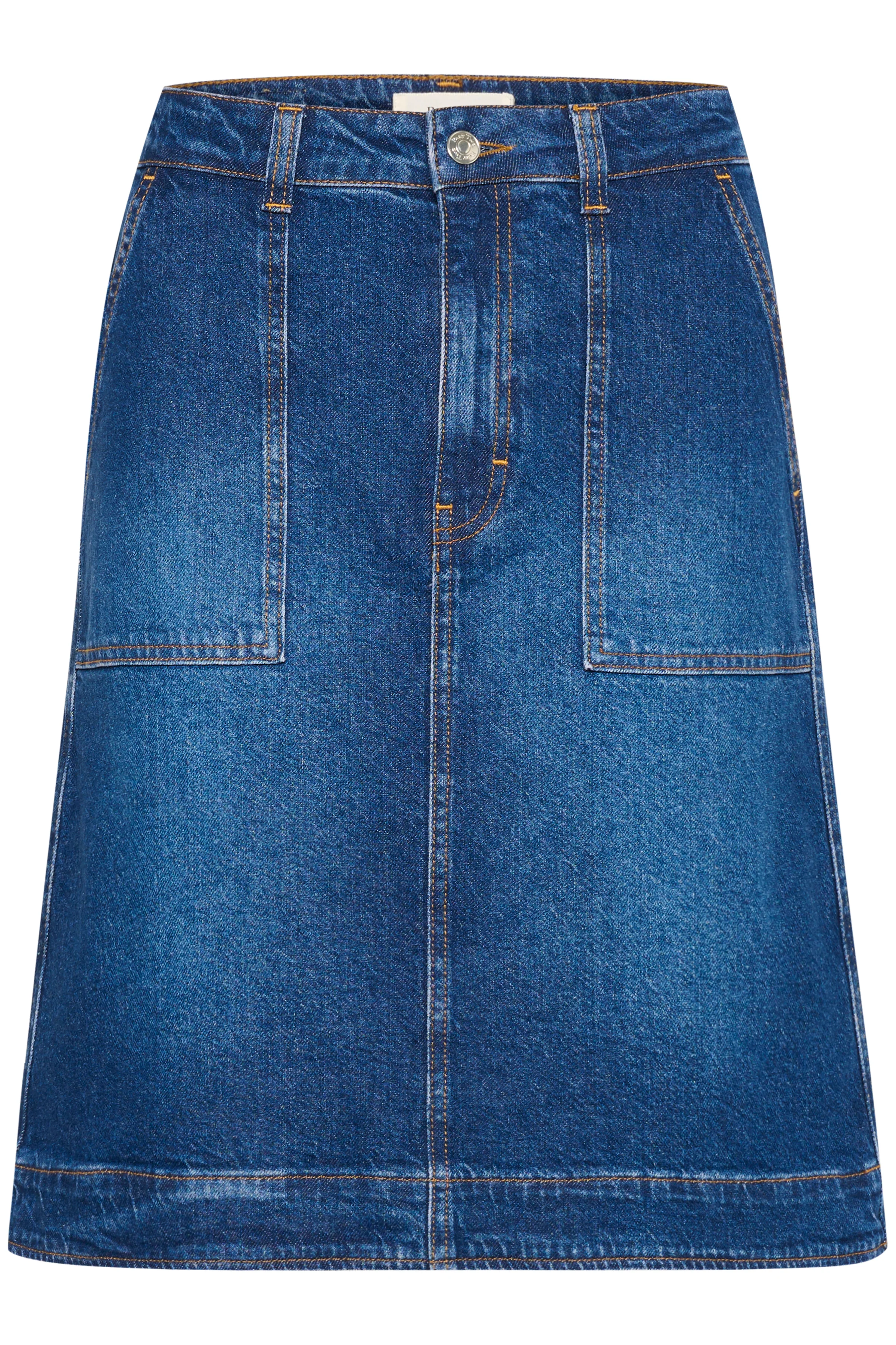 Part Two TammiePW Skirt Medium Dark Blue Denim - Image 2