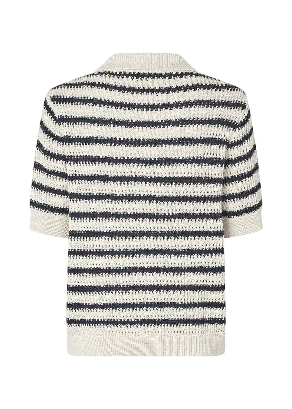 Modström TellyMD SS polo Navy White stripe - Image 2