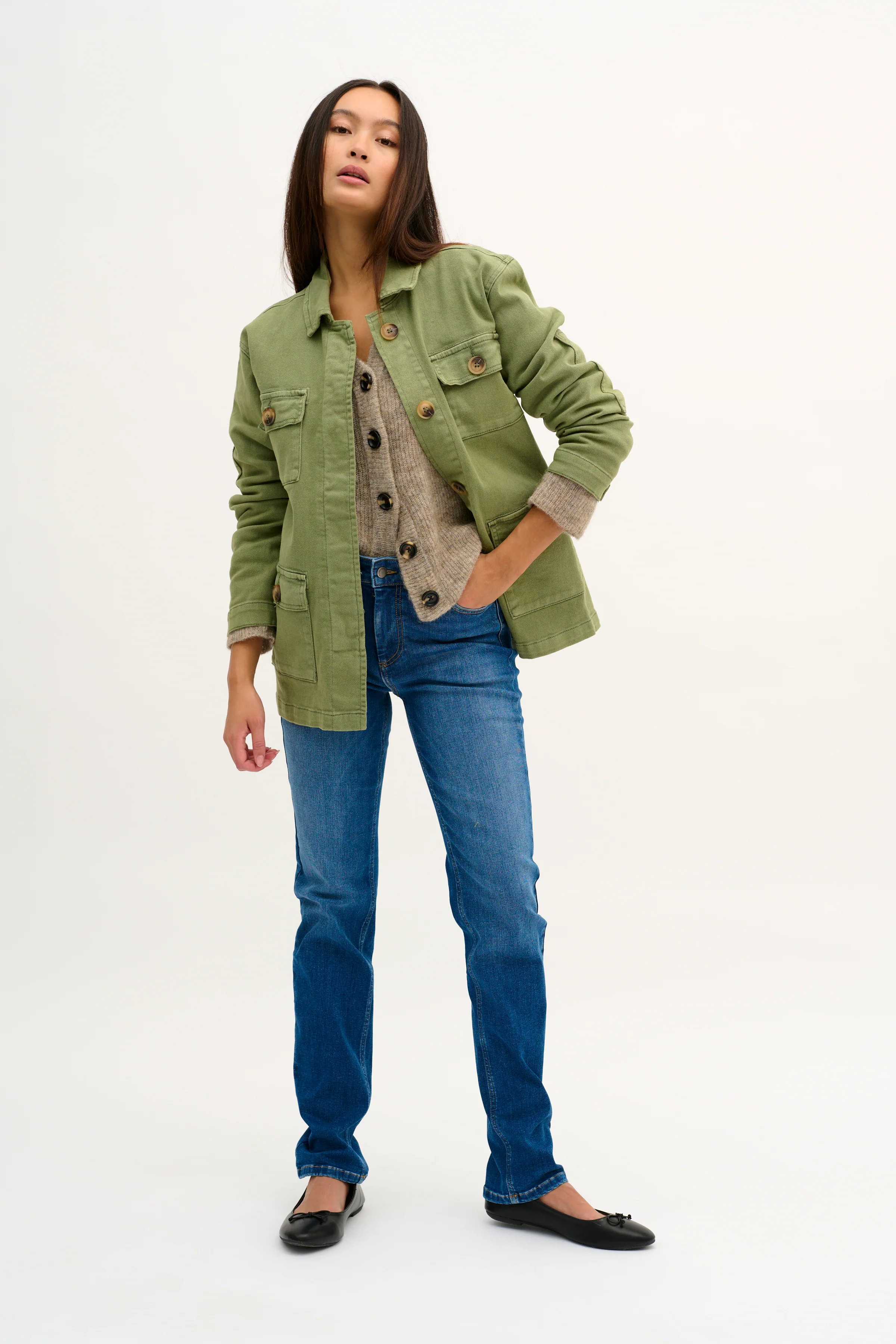 My Essential Wardrobe the Celina High straight medium blue - Image 3