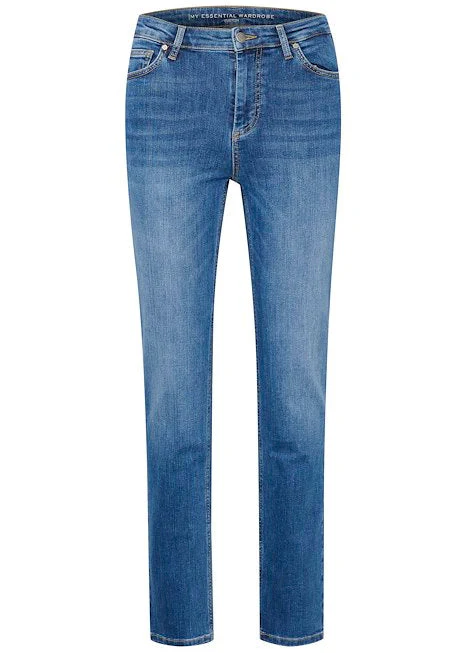 My Essential Wardrobe the Celina High straight medium blue - Image 9