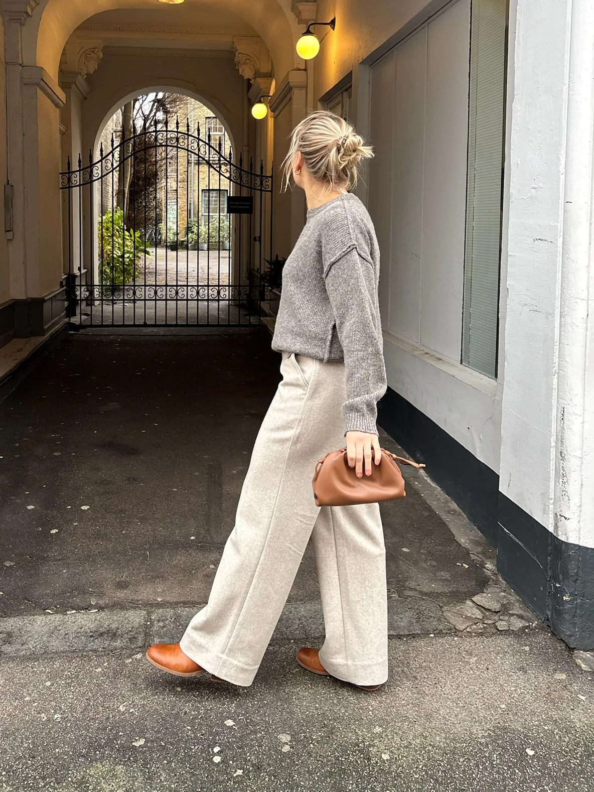 Urban Pioneers Thelma Wool Pant Sand - Image 3