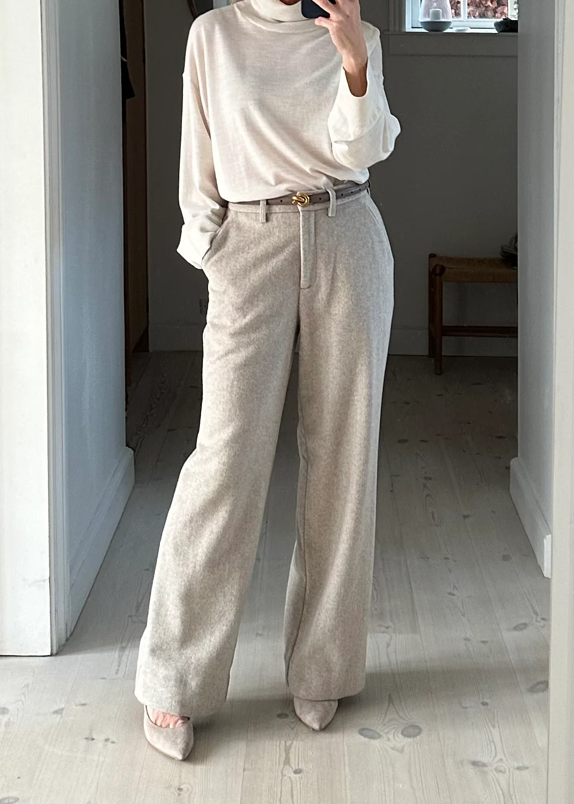 Urban Pioneers Thelma Wool Pant Sand - Image 4