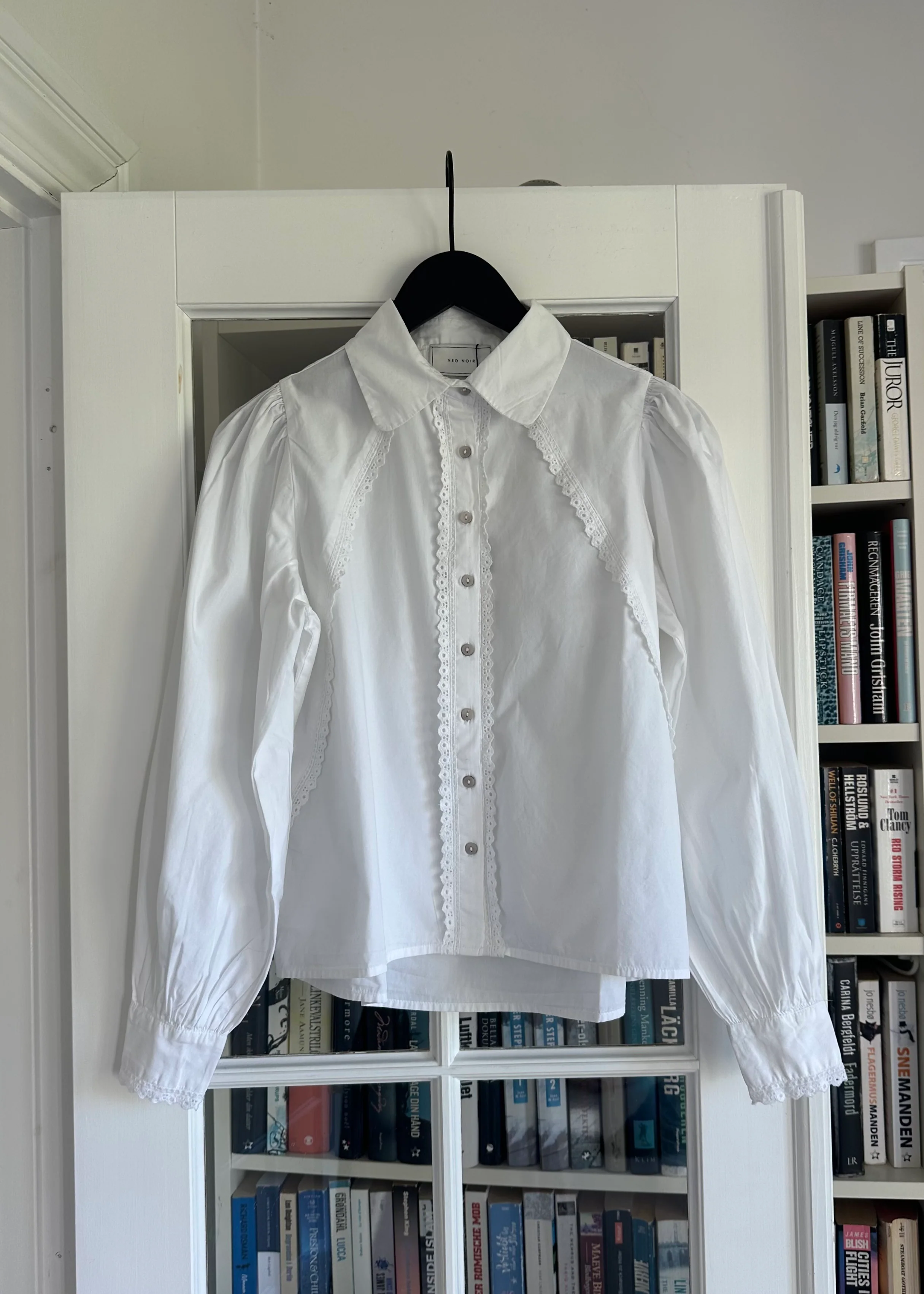 Neo Noir Tilly C Poplin Shirt White - Image 3