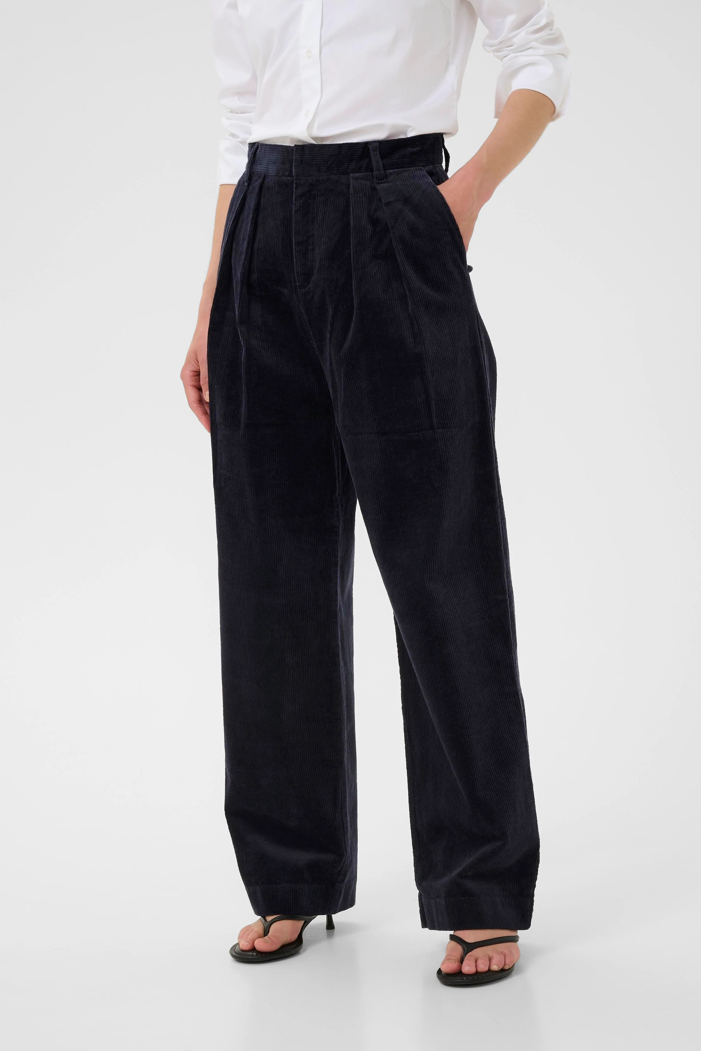 Inwear ToriIW Wide Pant Marine Blue - Image 3