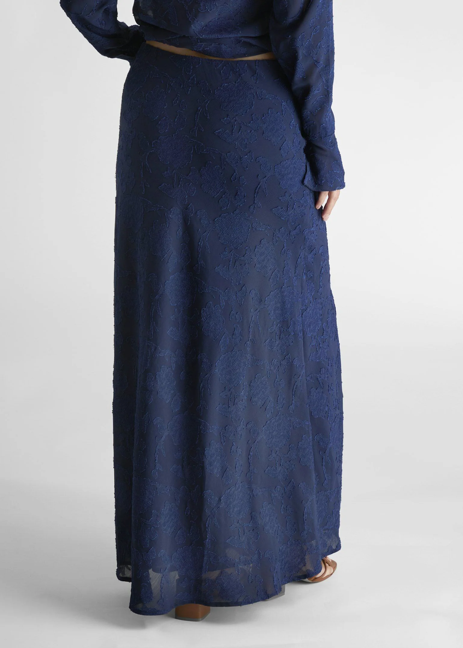 Neo Noir Vinza Burnout Skirt Navy - Image 4