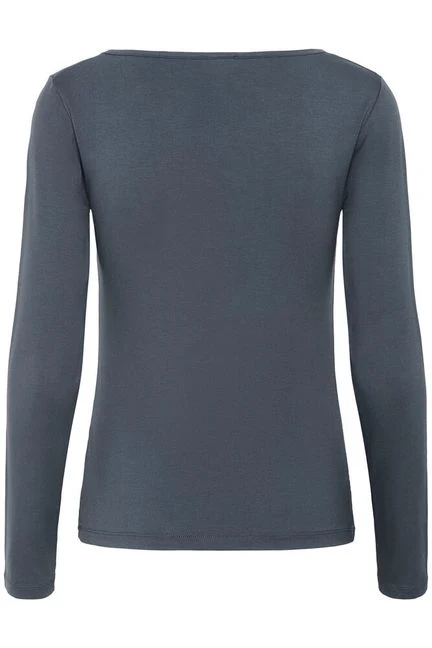 My Essential Wardrobe VistaMW Boat Neck Blouse Dark slate - Image 5