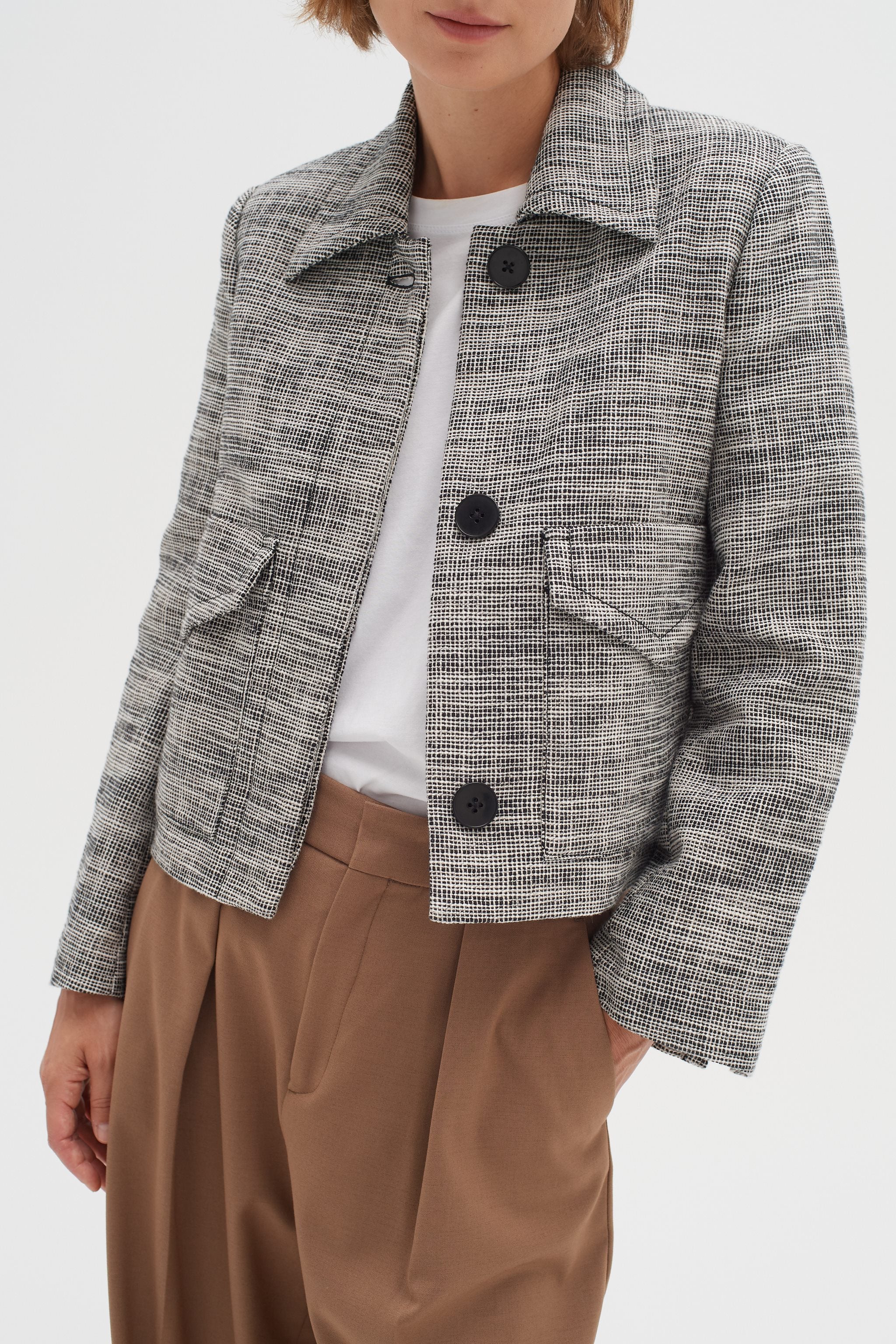 Inwear ZaccaiIW Jacket black white - Image 3