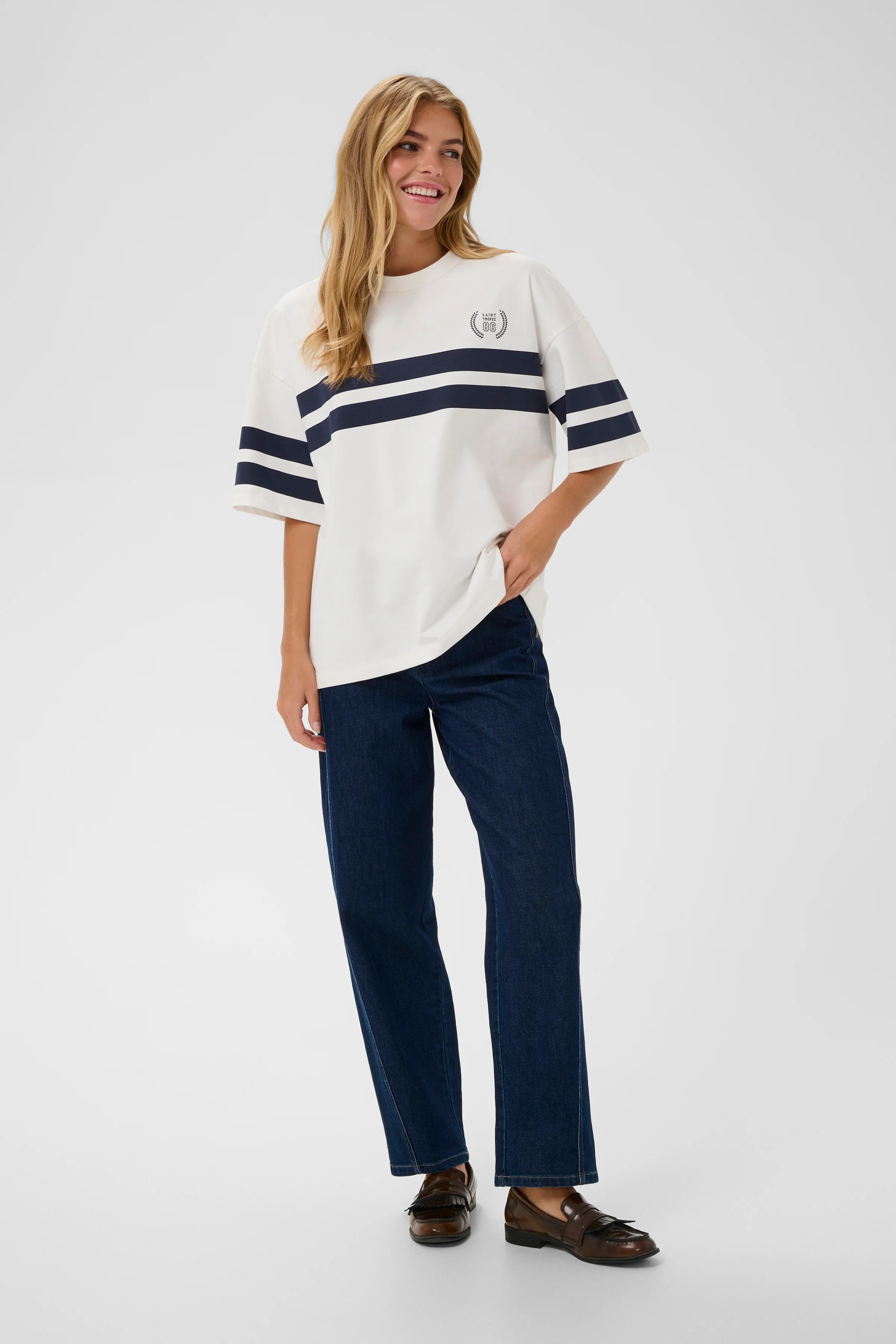 Saint Tropez ZalinaSZ SS Sweatshirt Sugar Swizzle - Image 2