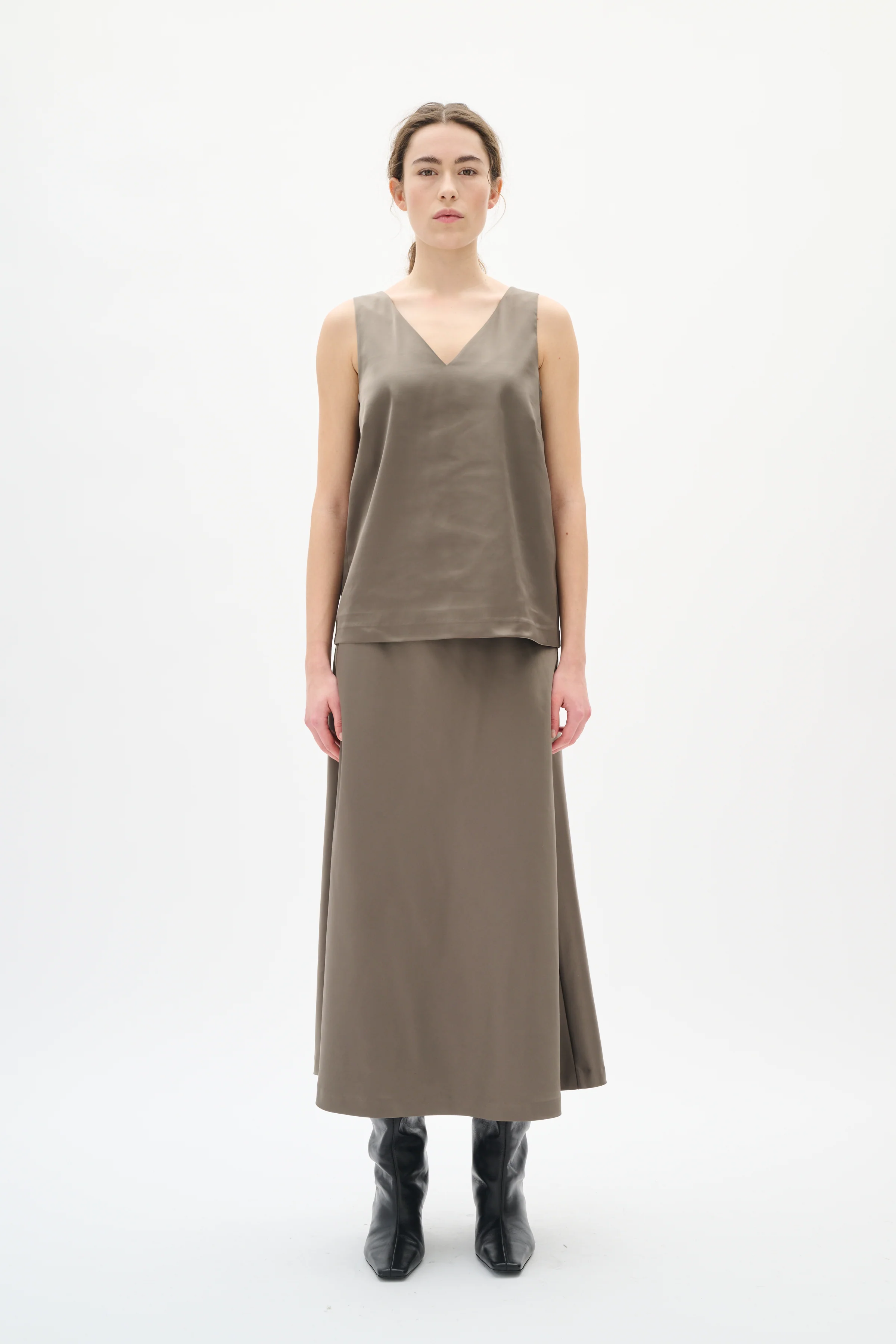 Inwear ZilkyIW Classic Skirt sandy grey - Image 3