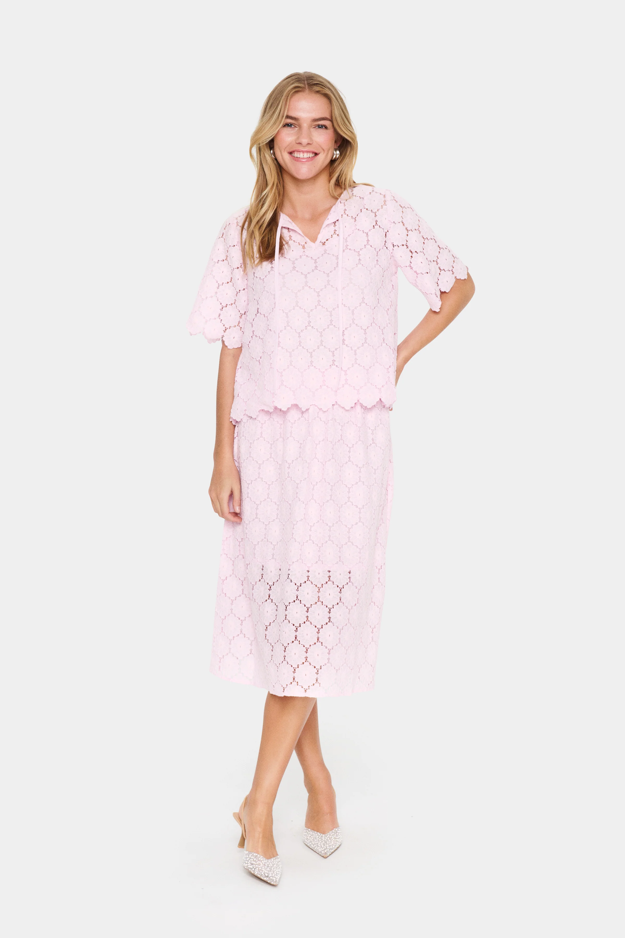 Saint Tropez ZojaSZ Blouse Pink Tulle - Image 5